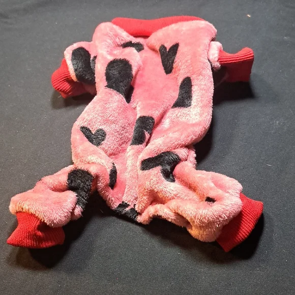 Pink Heart Patterned Pet Sweater - Picture 1 of 1